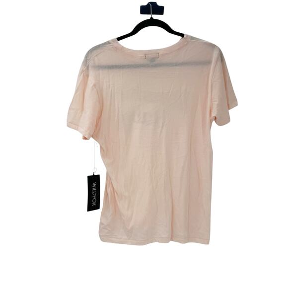 Wildfox Women's Sunshine Baby Keke Short Sleeve T-Shirt Pink Salt Size S NWT - Picture 5 of 10